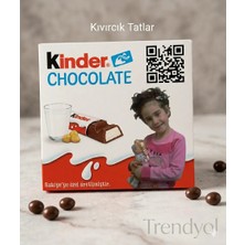 Kinder Chocolate Fotoğraflı ve Qr Kodlu Kişiye Özel Hediye Çikolata Parti, Doğum Günü, Çocuk, Sevgiliye