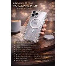 Almanara Project Ultramag 1300G Manyetik Çekim Anti-Sararma Darbe Korumalı Şeffaf iPhone 14 Pro Max Uyumlu Magsafe Kılıf