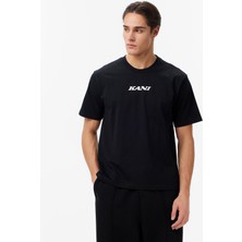 Karl Kani Retro Patch Print Erkek Siyah T-Shirt.blk