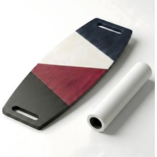 Wood Stone Art Renkli Denge Tahtası Balance Roller Board Sörf Eğitim Tahtası Kaykay Eğitim Tahtası 73 x 31 cm