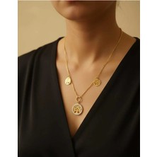 Nati Co Şık Hayat Ağacı Detaylı Kadın Kolye