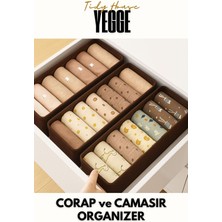 Çekmece ve Dolap Içi Düzenleyici, Raf ve Katlanabilir Çorap Organizeri (2’li)