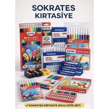 Okul Seti : Fatih 12 Li Kuru Boya , Fatih 12 Li Sulu Boya , Fatih 12 Li Pastel Boya , Fatih 12 Li Keçeli Kalem , 5 Adet Pensan Sınav Silgisi , 3 Adet Adel Kalemtraş
