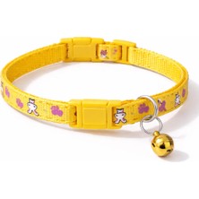 Petesia Tavşan Desenli Dokuma Kedi Boyun Tasması 19X1 cm