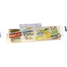 Koroplast Çöp Torbası Ekstra Güçlü Limon Büzgülü Orta Boy 15'li 3 Adet