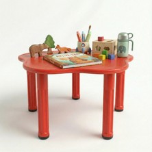 Exectus Papatya Çocuk Aktivite ve Oyun Masası 5 Ayaklı Anaokulu Kreş Tipi