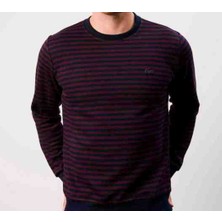 Lacoste Bisiklet Yaka Regular Fit Bordo Sweatshirt