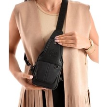Mercan Bags Unisex Vegan Deri Çapraz Göğüs ve Omuz Çantası - Body Bag