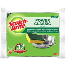 Scotch Brite Yeşil Klasik Sünger 4'lü 4 Adet