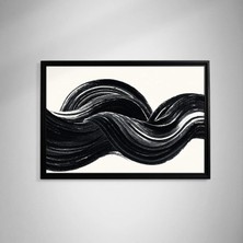 Ahsenico Mono – Dalganın Sessizliği-Çerçeveli Kanvas Tablo