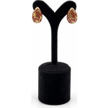 Pangu Altın Renk Damla Form Çelik Küpe