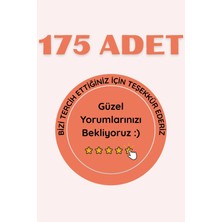 Teşekkür Sticker Etiketi | 175 Adet Yuvarlak Etiket | A4 – 5 Sayfa