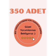 Teşekkür Sticker Etiketi | 350 Adet Yuvarlak Etiket | A4 – 10 Sayfa