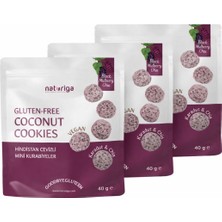 Naturiga 3'lü Karadut & Chialı Hindistan Cevizli Yumuşak Kurabiye 40GR