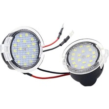 Yuvarlak Ford Mondeo Ayna Altı Lambası Beyaz 2li