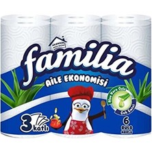 Familia Aloe Vera Özlü Kağıt Havlu 6'lı 3 Adet