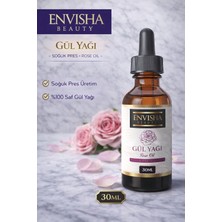 Envisha Beauty %100 Aromatik Cilt Yenileyici & Nemlendirici Gül Yağı - 30 ml