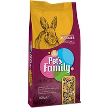 Pets Family Tavşan Yemi 800G 3 Adet