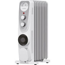 Luxell Yağlı Radyatör Beyaz Gri LUX09-FP-WG 2 Adet