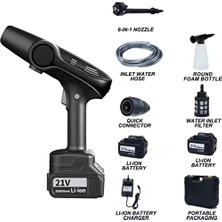 Proseg PR-AC96 Hura 3000PA Şarjlı 1200 Mah Batarya Siyah Araç Yıkama Makinesi 2 Adet