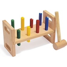 Bee Smart Doğal Ahşap Renkli Çak Çak Oyunu 4 Adet