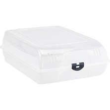 Şeffaf Kapaklı Bot ve Çizme Saklama Kutusu, Hava Delikli Tasarım