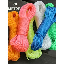 Dayanıklı Naylon Çamaşır Ipi 20 mt Çok Amaçlı Kullanım