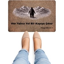 Bert Meşhur Penguen Temalı Kapı Önü Paspası Kaydırmaz Taban 70X45 Dijital Baskılı Paspas
