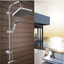 Similar Epilons Robot Tepe Duş Sistemi Yağmurlama Duş Seti Krom Siyah Kare