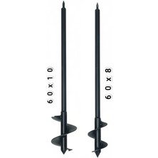 Mefsa Teknik Toprak Burgusu Matkap Uclu 60X10 60X8 Seti