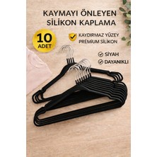 10 Adet Kaydırmaz Silikon Askı, Dolap Içi Düzenleyici, 40CM