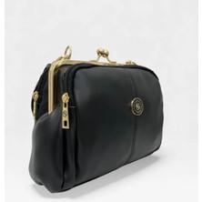 Mercan Bags Kadın Klipsli 4 Bölmeli Ayarlanabilir Çapraz Askılı Yumuşak Suni Deri Omuz ve Çapraz Çanta