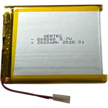 Similar 505060 3.7V 2000 Mah Li-Polymer Pil DEVRELI/1.5A