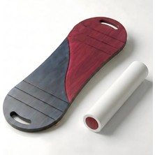 Wood Stone Art Kırmızı/Lacivert Denge Tahtası – Sörf Eğitim Tahtası – Kaykay Eğitim Tahtası – Balance Board – Roller Board