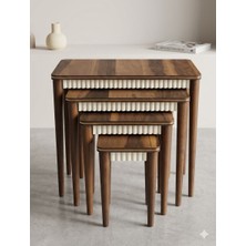 Hdb Home Vera Dörtlü Zigon Ceviz Kaplama