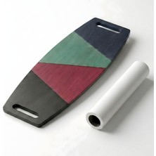 Wood Stone Art Renkli Denge Tahtası Balance Roller Board Sörf Eğitim Tahtası Kaykay Eğitim Tahtası
