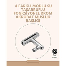 Similar 360° Dönüşlü Su Akışı Başlığı | 4'ü 1 Arada Kullanım