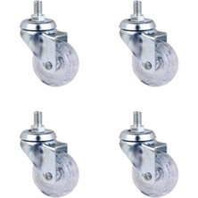 Similar Furç Vidalı Bilyalı Teker - 20X50 - Şeffaf HKS188 - 4 Adet