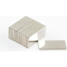 Similar 5 Adet 15X10X1.5 mm Köşeli Neodyum Mıknatıs N35 Magnet Dayanıklı Nikel Kaplama