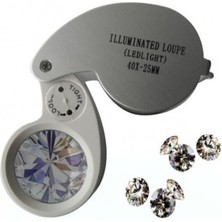 Similar Mini 40X25MM Takı Büyüteç Cep Büyüteç Teftiş Elmas Pullar Madeni Lup MG21011