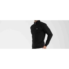 Lacoste Fermuar Yaka Regular Fit Siyah Erkek Sweatshirt