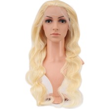 Wovna Gerçek Front Lace Dalgalı Platin Tül Peruk / 70/75CM