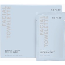 Nuface Prep-N-Glow Yüz Temizleme Mendilleri, 20 Adet