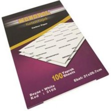 Monopol Beyaz Renk Karbon Kağıdı A4 20 Adet Kaliteli Sanatsal Malzeme