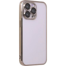 Newface Iphone 13 Pro Max Kılıf Razer Lensli Silikon - Gold