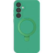 Newface Samsung Galaxy A35 5g Regal Magsafe Standlı Kapak - Yeşil