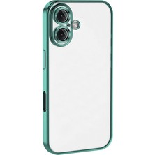 Newface Iphone 16 Kılıf Razer Lensli Silikon - Turkuaz