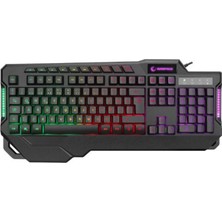 Rampage KB-R46 Carisma USB Rainbow Aydınlatmalı Q Gaming Oyuncu Klavye