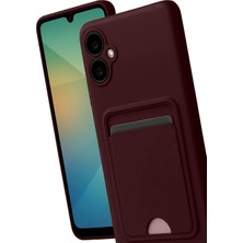 Newface Samsung Galaxy A07 4g Kelvin Kartvizitli Silikon - Bordo