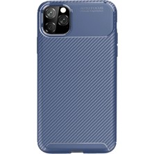 Newface Iphone 11 Pro Max Kılıf Auto Focus Karbon Kapak - Lacivert